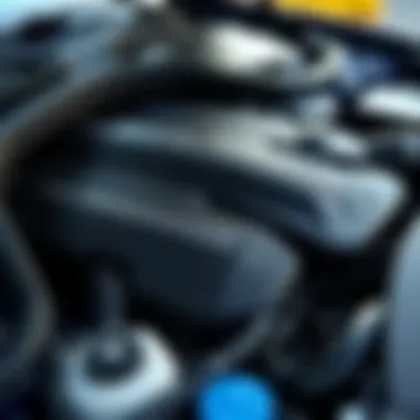 BMW Engine Components Overview Detailed view of a BMW engine showing parts