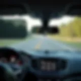 Different types of windshield sun shades displayed