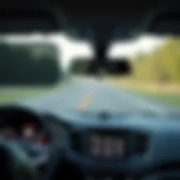 Different types of windshield sun shades displayed