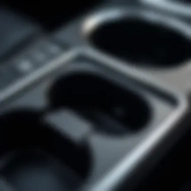 Ergonomic layout of the Highlander interior emphasizing the cup holder insert's functionality