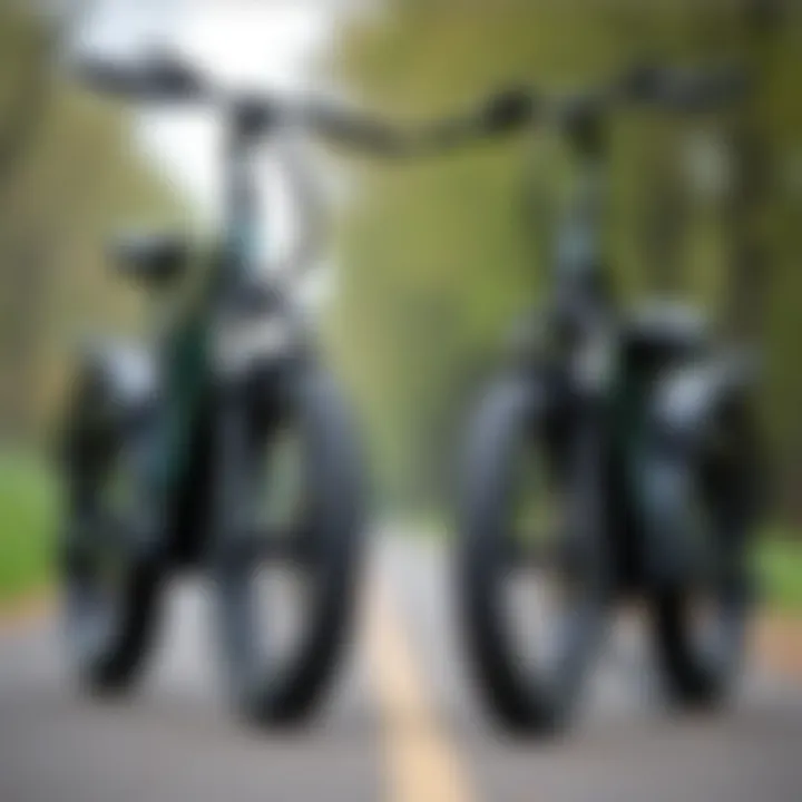 Side-by-side comparison of Mate electric bike with competitor models