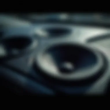 A close-up of various speaker types available for the Chrysler 300
