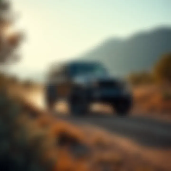 A Jeep Wrangler with a hardtop on a rugged trail